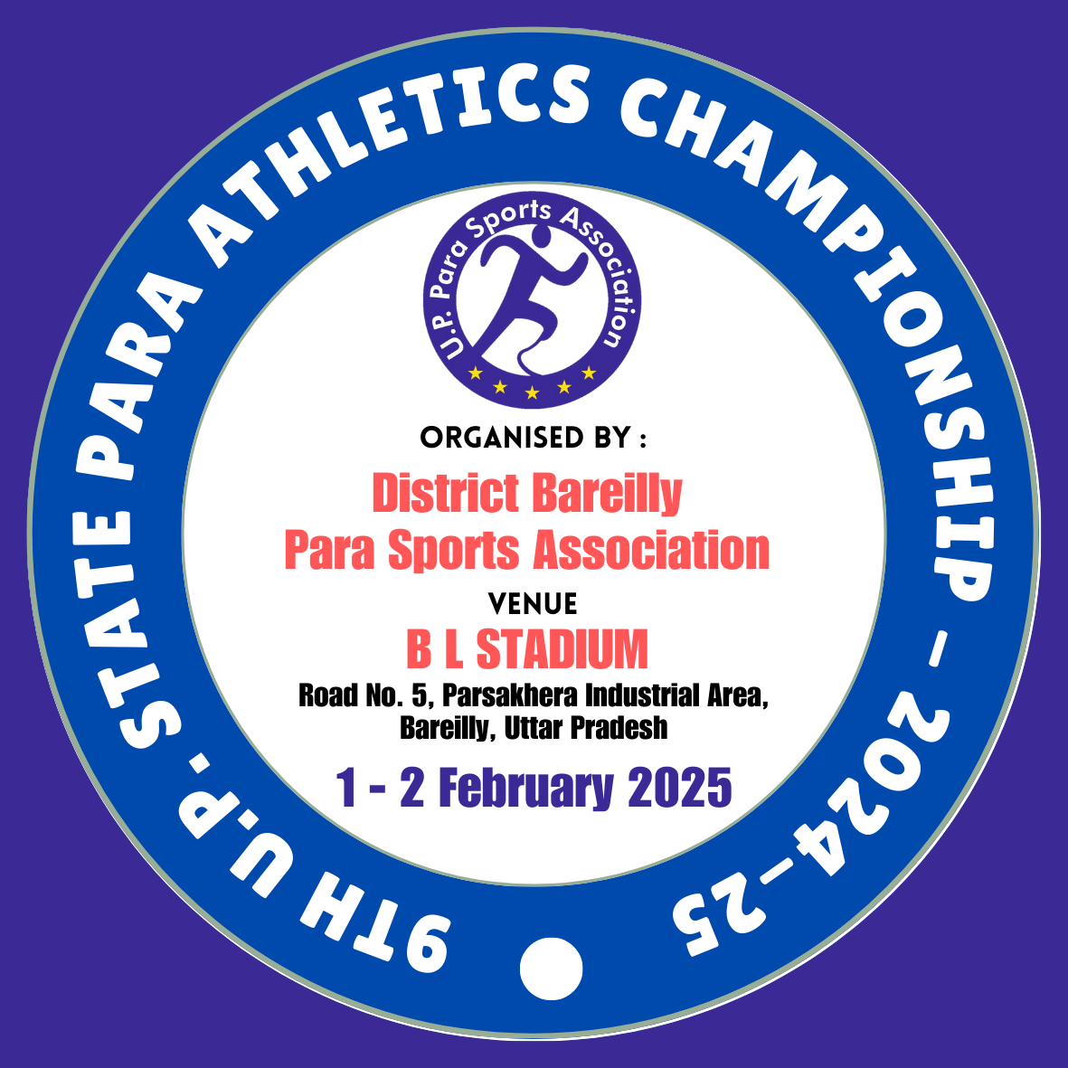 9th U.P. State Para Athletics Championship-2024-25