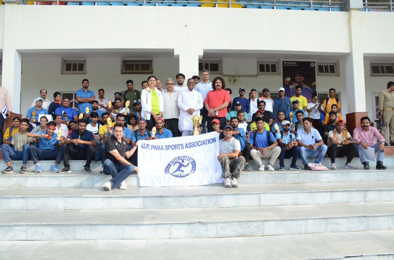 Congratulation and blessing ceremony of the medal winners and Para players of the state of Uttar Pradesh who participated in the National Games